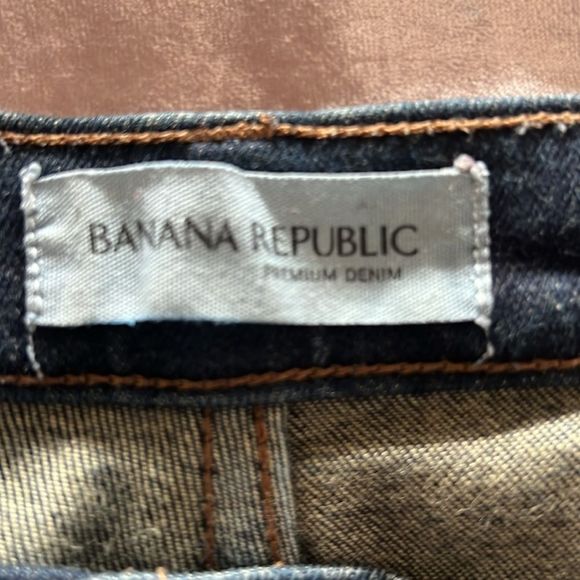 Banana Republic Dark Blue Mid-Rise Skinny Jean Size 29 - Picture 4 of 5